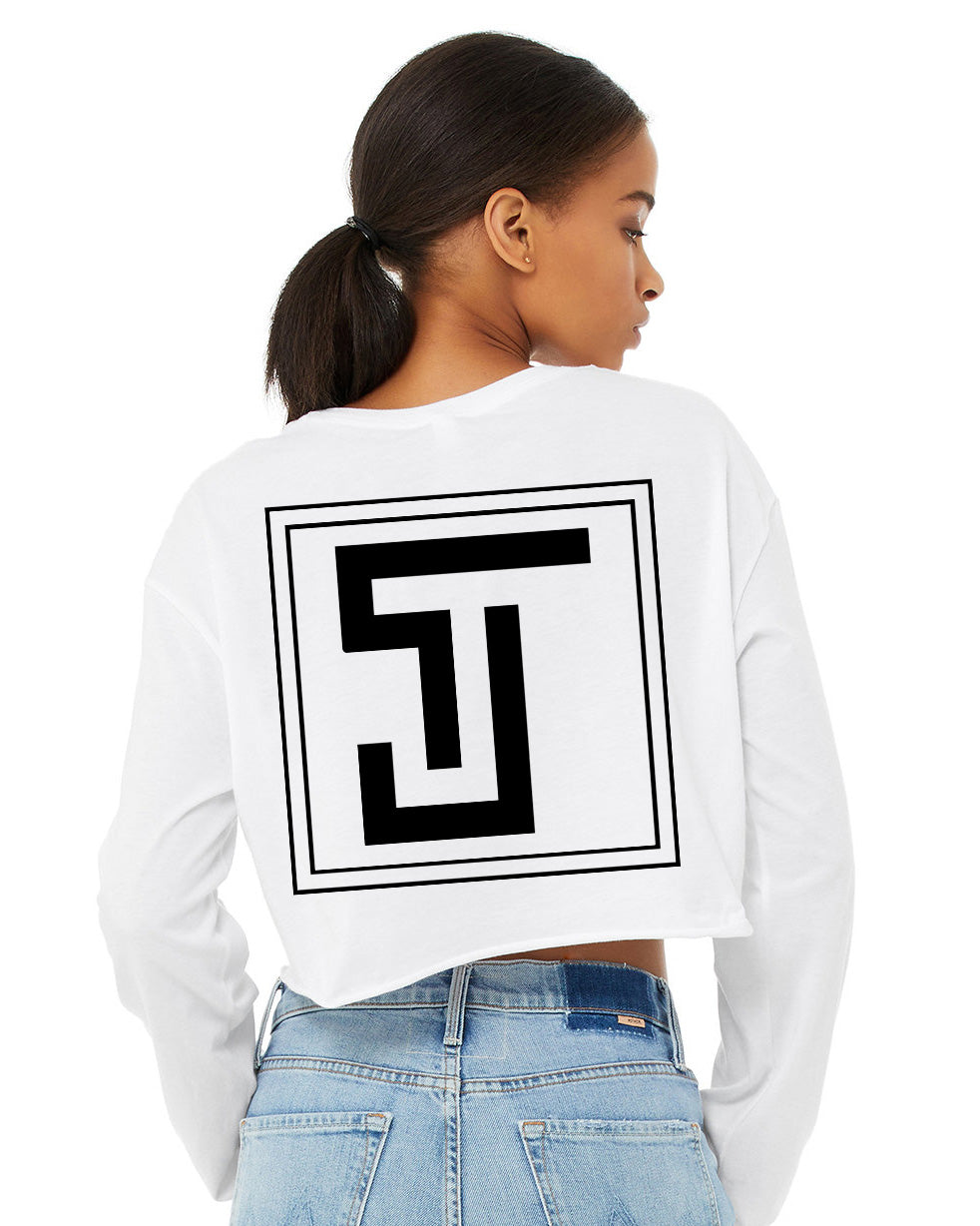 Ladies’ Cropped Long Sleeve Tee