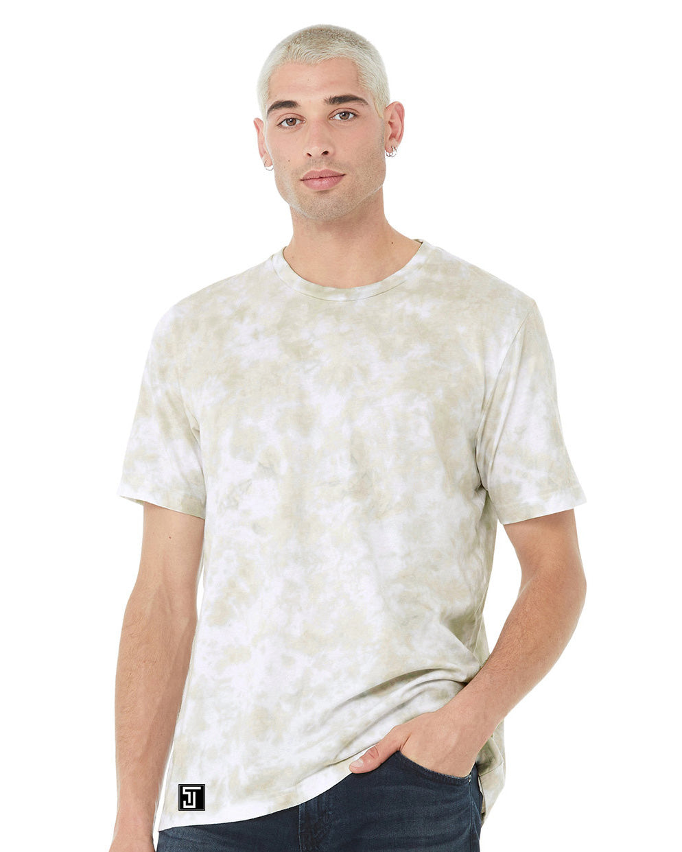 Tye-Dye Bare All T-Shirt (White/Cotton Candy Tye-Dye)